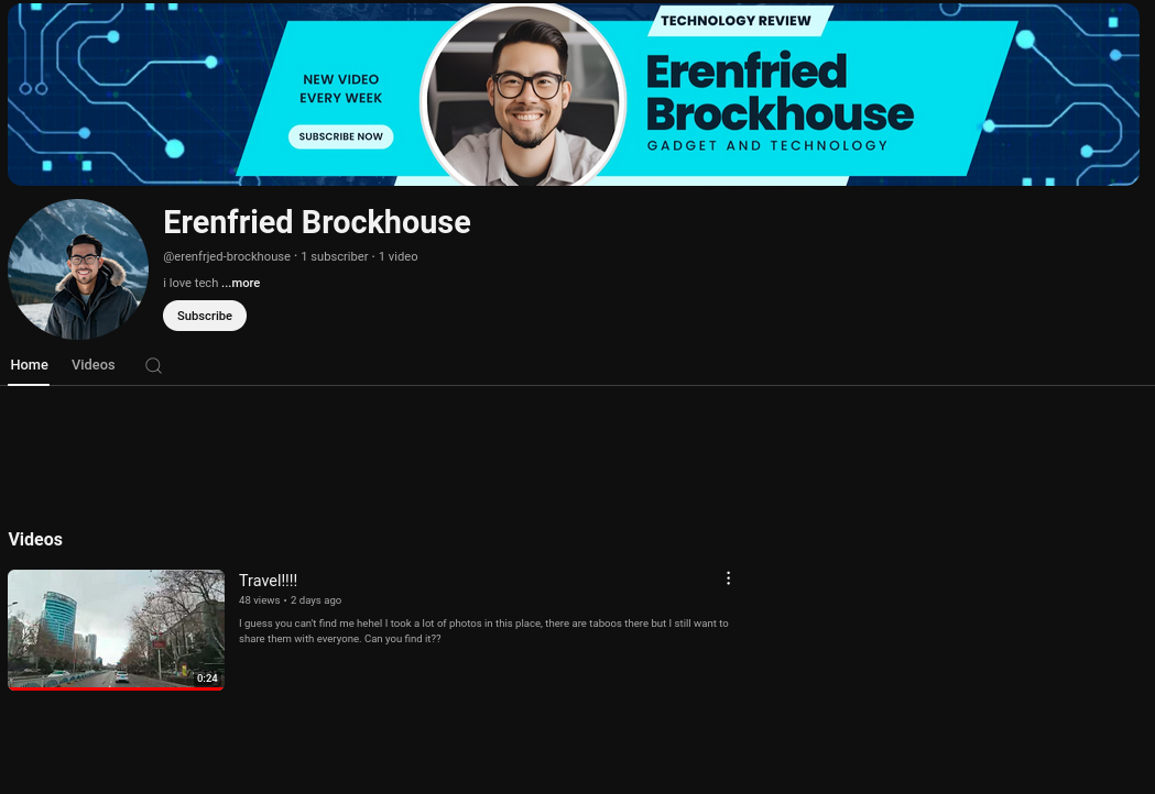 Youtube account